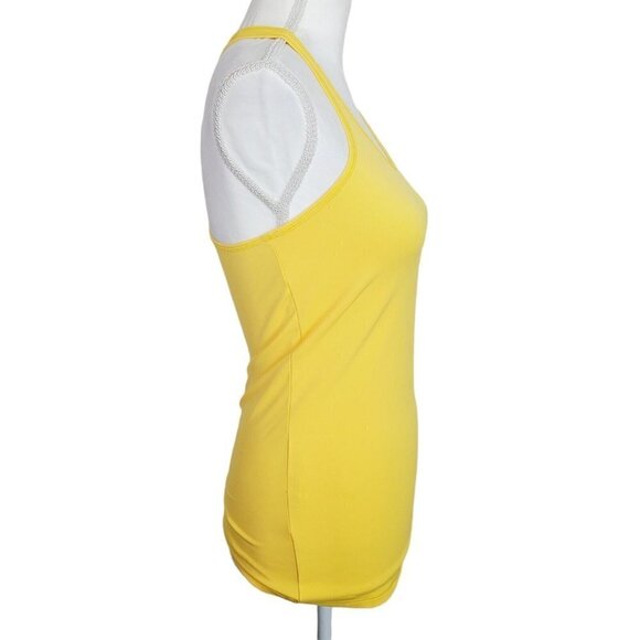 Calia XSmall Fitted Move Tank Top Yellow NWOT Athletic Racerback Casual Wear - Picture 3 of 6